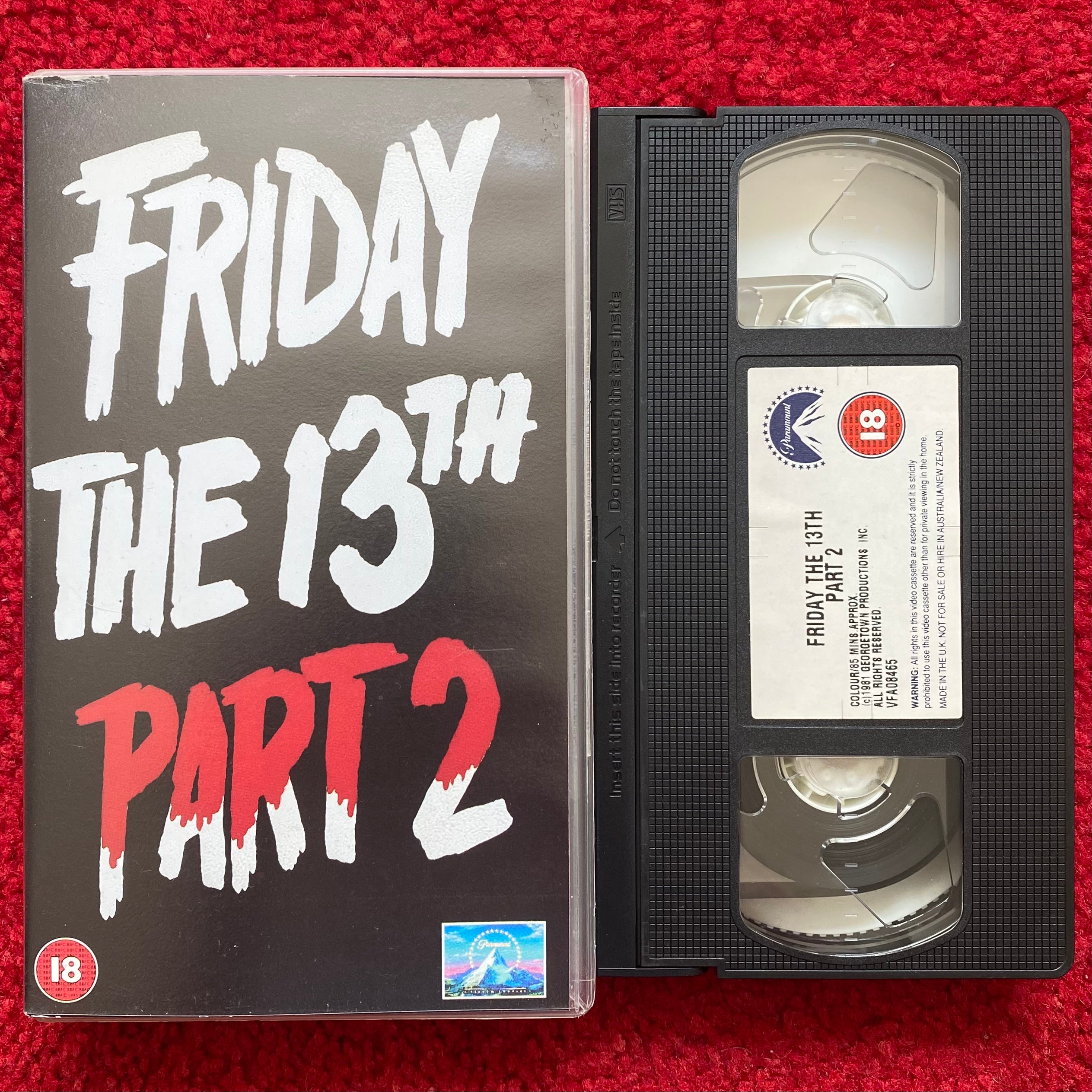 Friday The 13th Part 2 VHS Video (1981) BRP4346 – Horror Stock