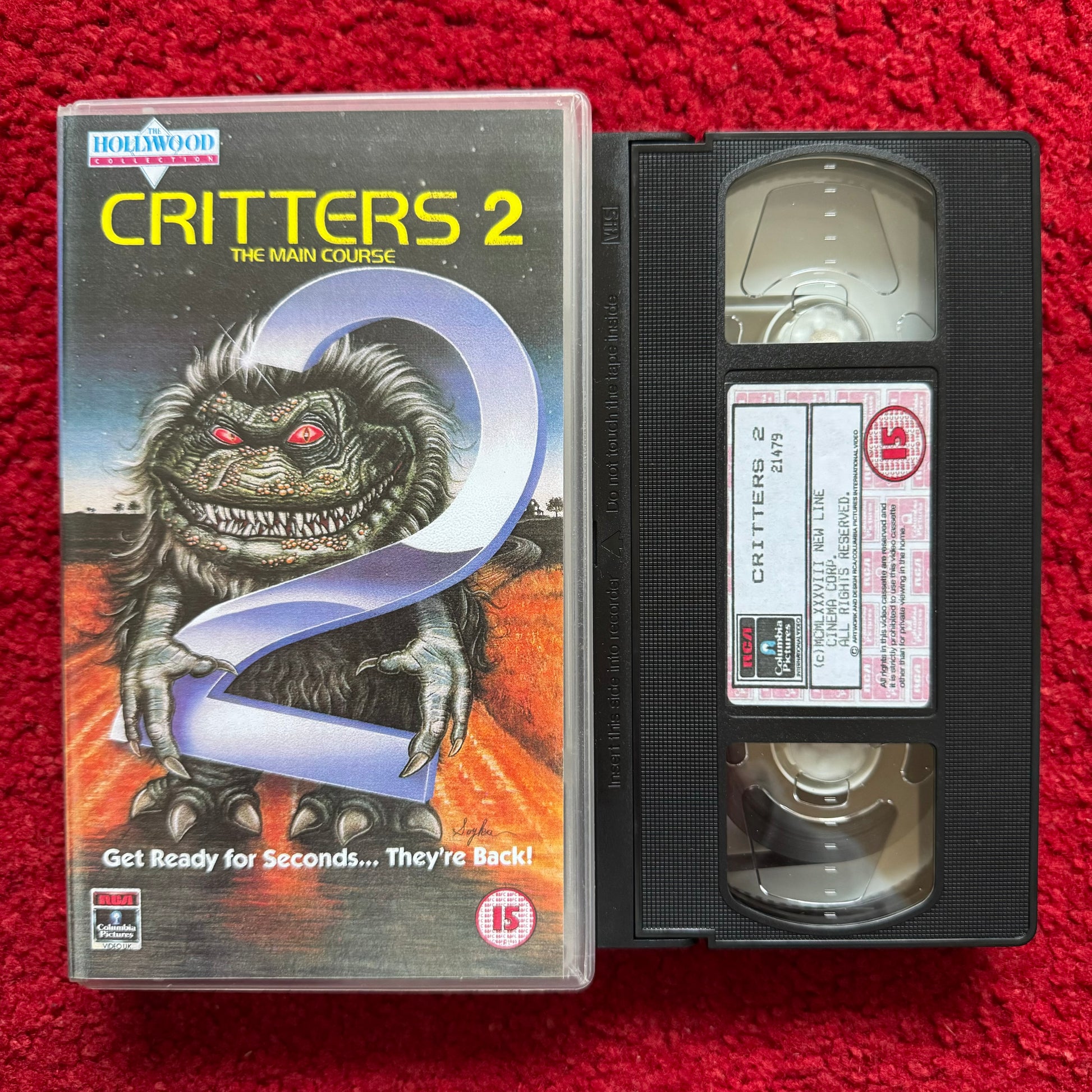 Critters 2: The Main Course VHS Video (1988) CVR21479