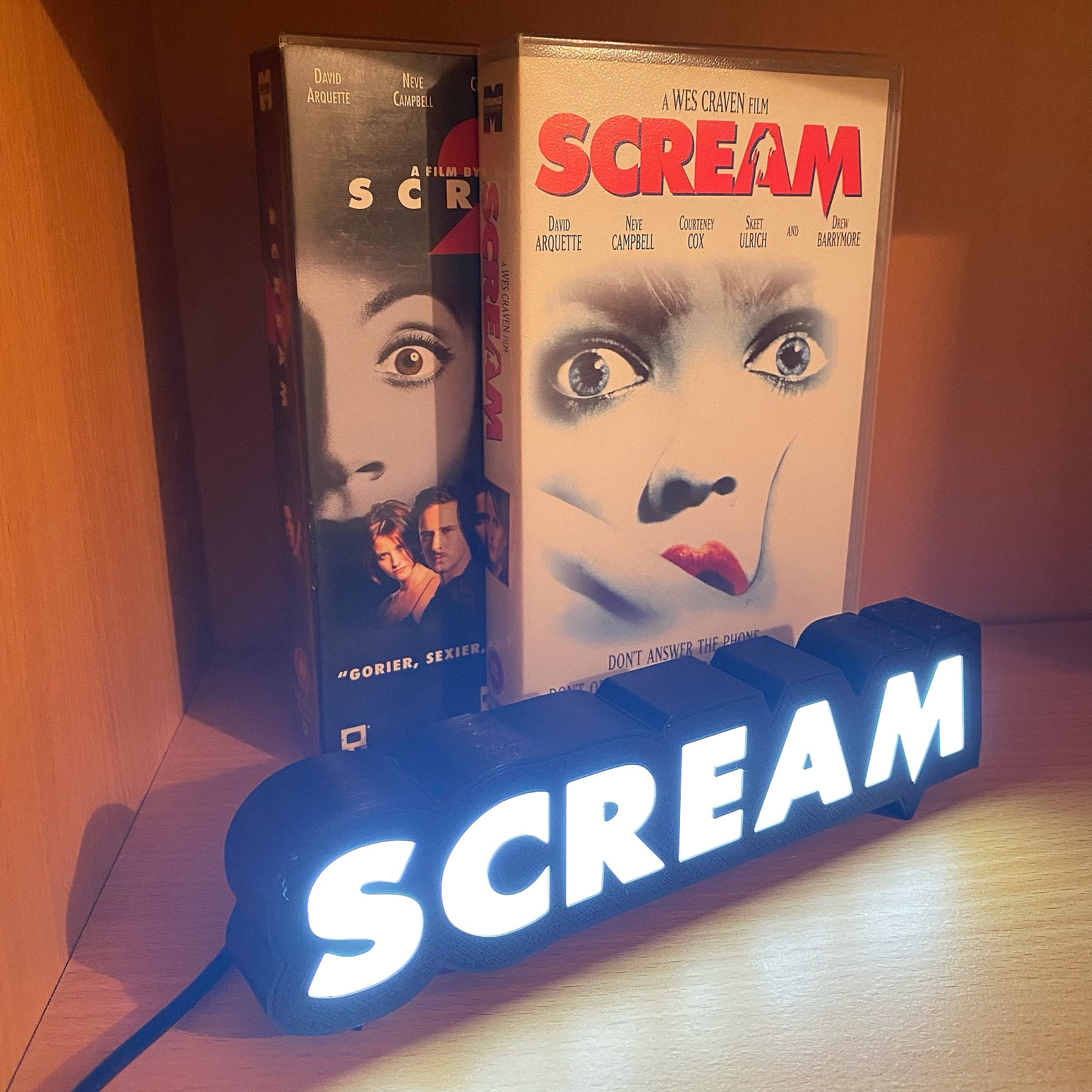 Scream Horror Movie LED Light Sign