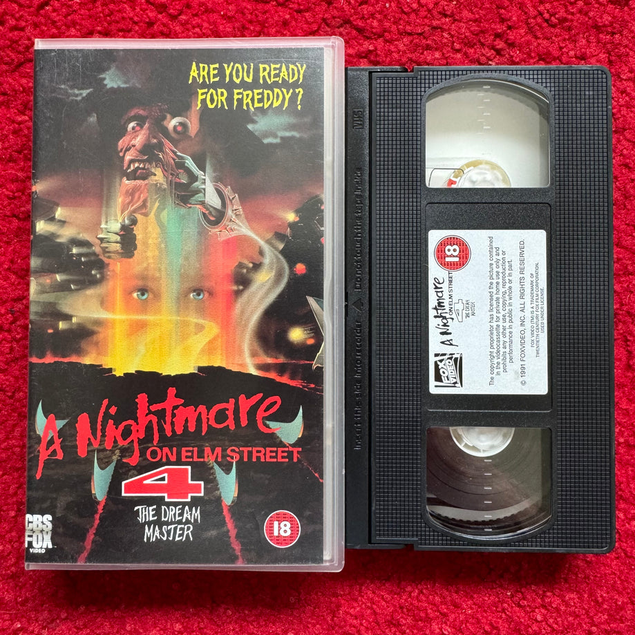 A Nightmare On Elm Street 4: The Dream Master VHS Video (1988) 5154