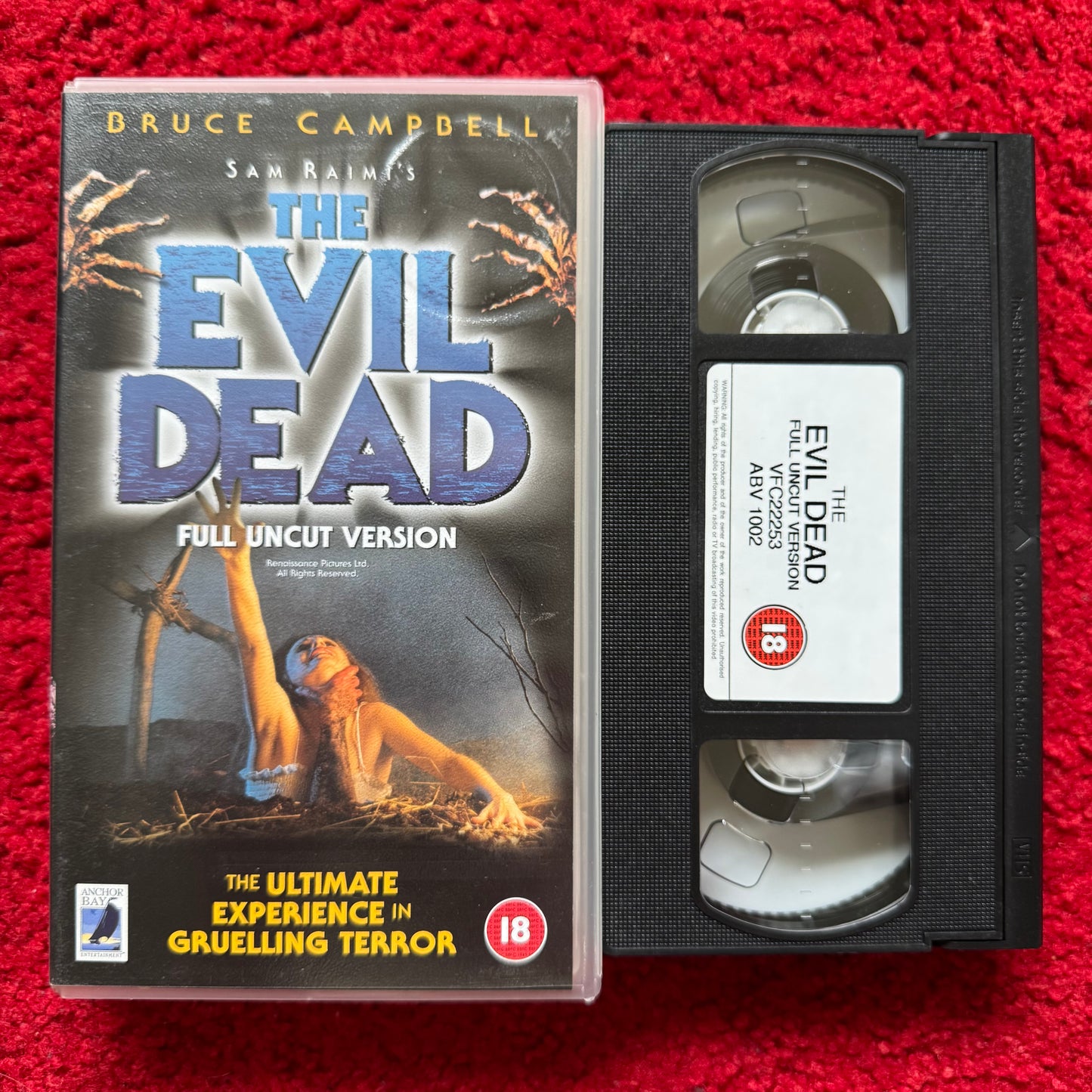 Evil Dead: Full Uncut Version VHS Video (1981) ABV1002