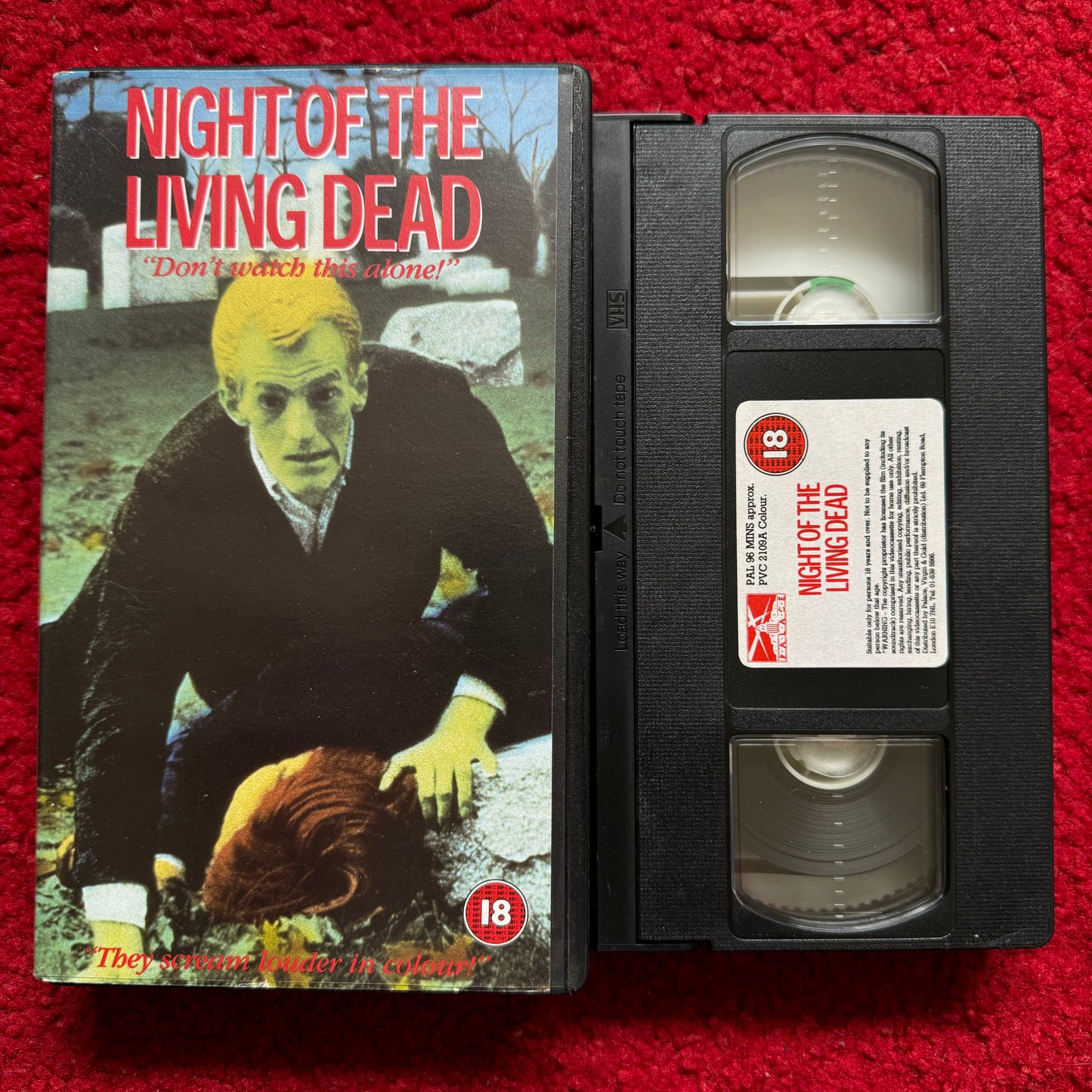 Night Of The Living Dead VHS Video (1968) PVC2109A