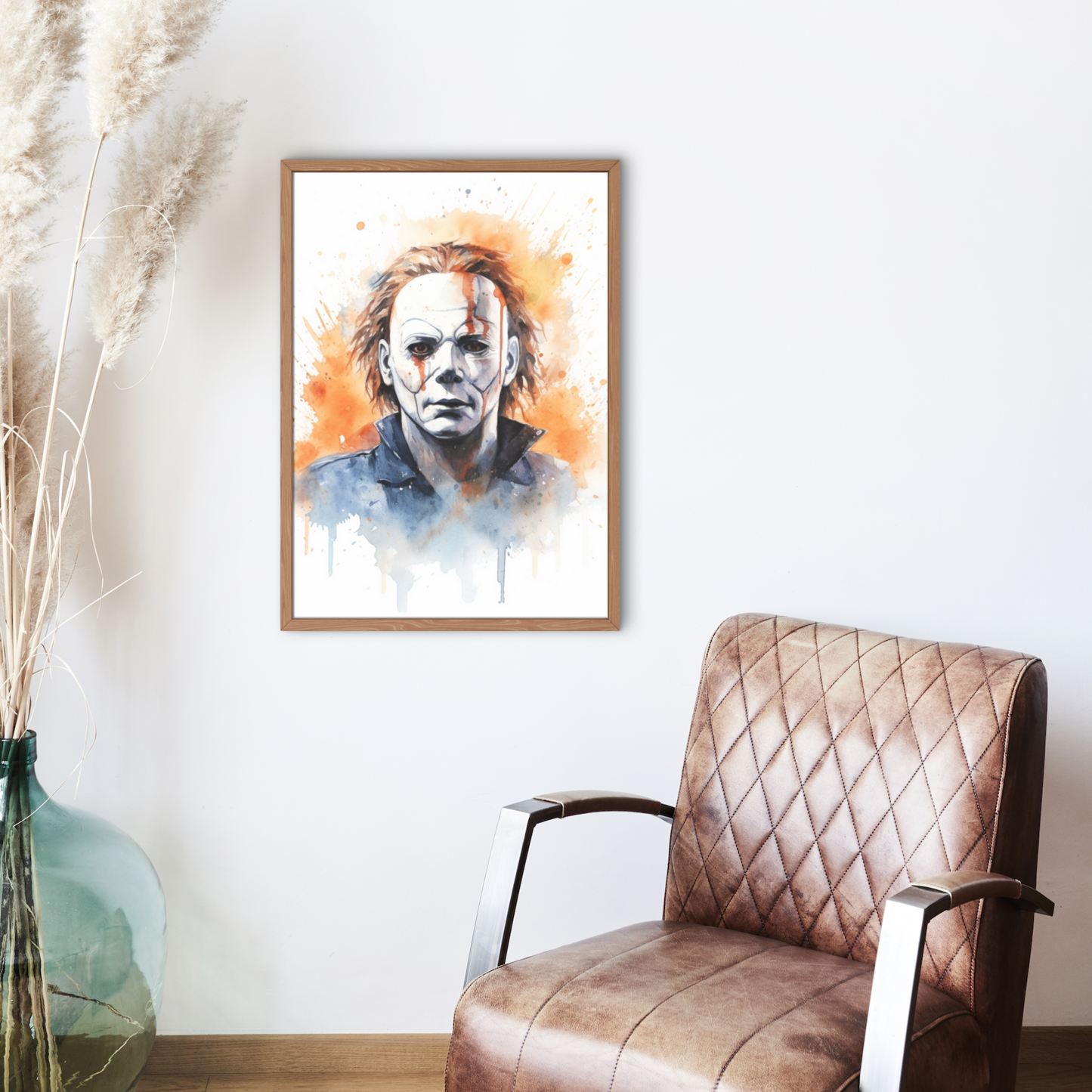 Horror Icons Wall Art Digital Prints (Freddy Krueger, Michael Myers, Chucky, Jason Vorhees, Pennywise)