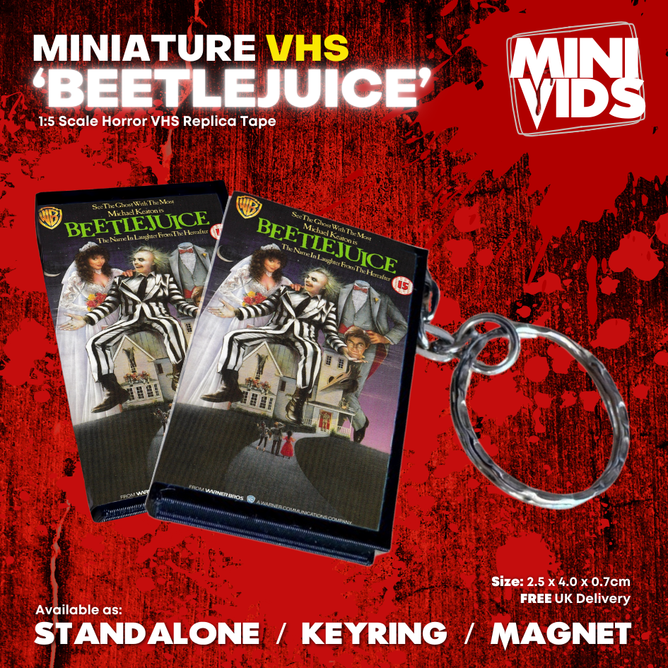 Beetlejuice 'MiniVids' Miniature Horror VHS