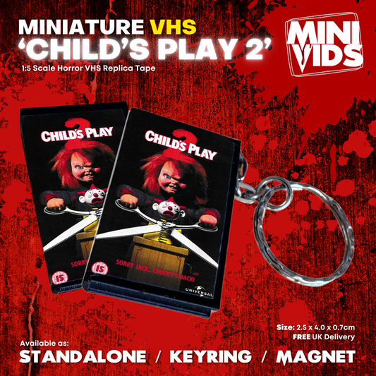 Childs Play 2 'MiniVids' Miniature Horror VHS