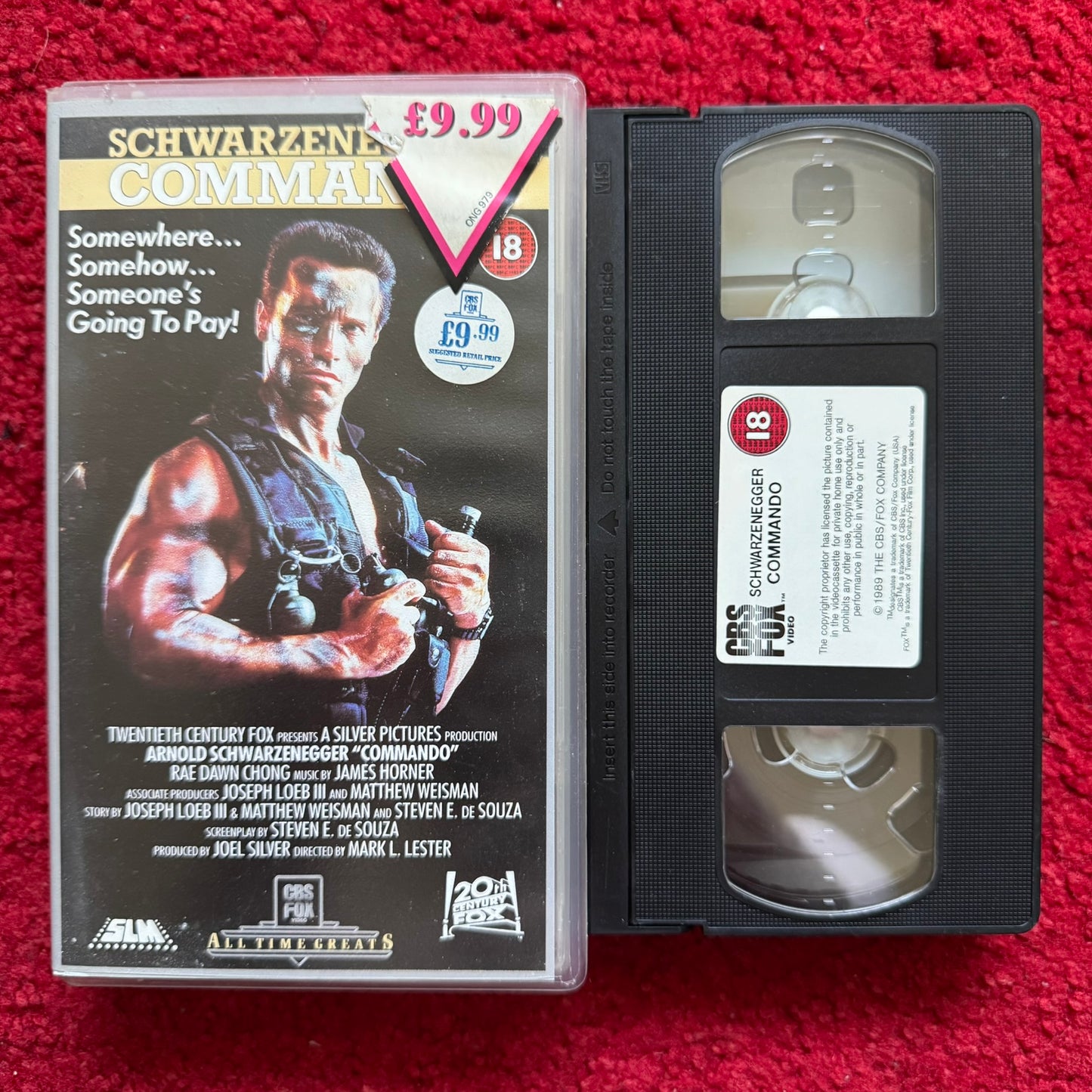 Commando VHS Video (1985) 1484