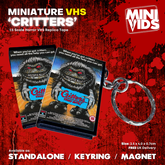 Critters 'MiniVids' Miniature Horror VHS