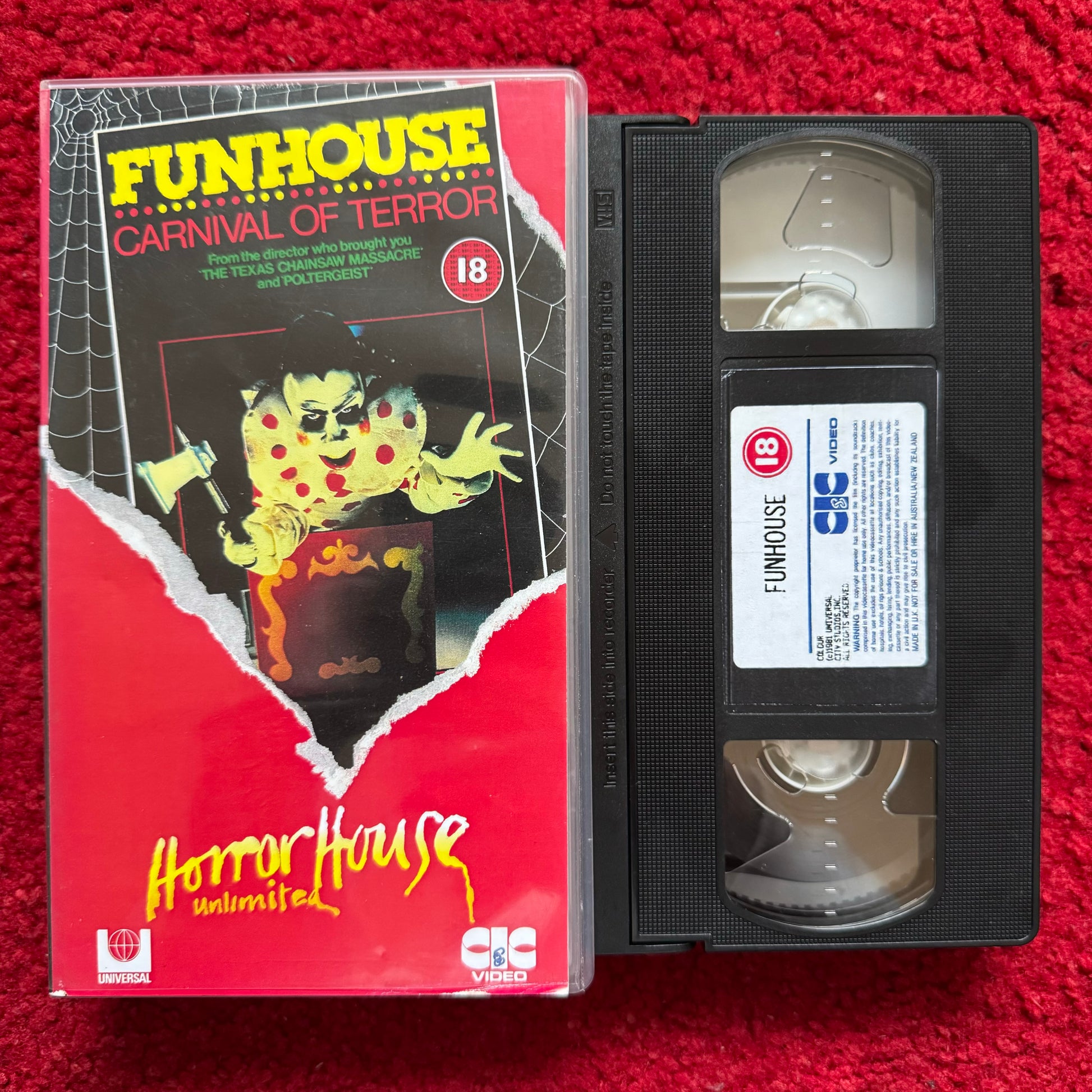 Funhouse VHS Video (1981) VHR1058