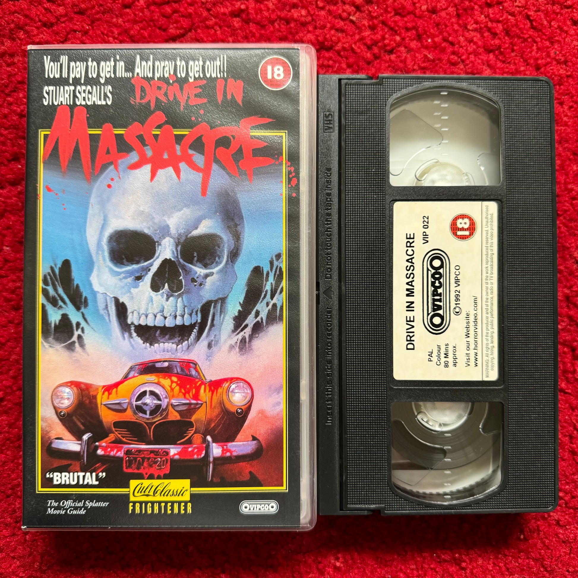 Drive-In Massacre VHS Video (1976) VIP022