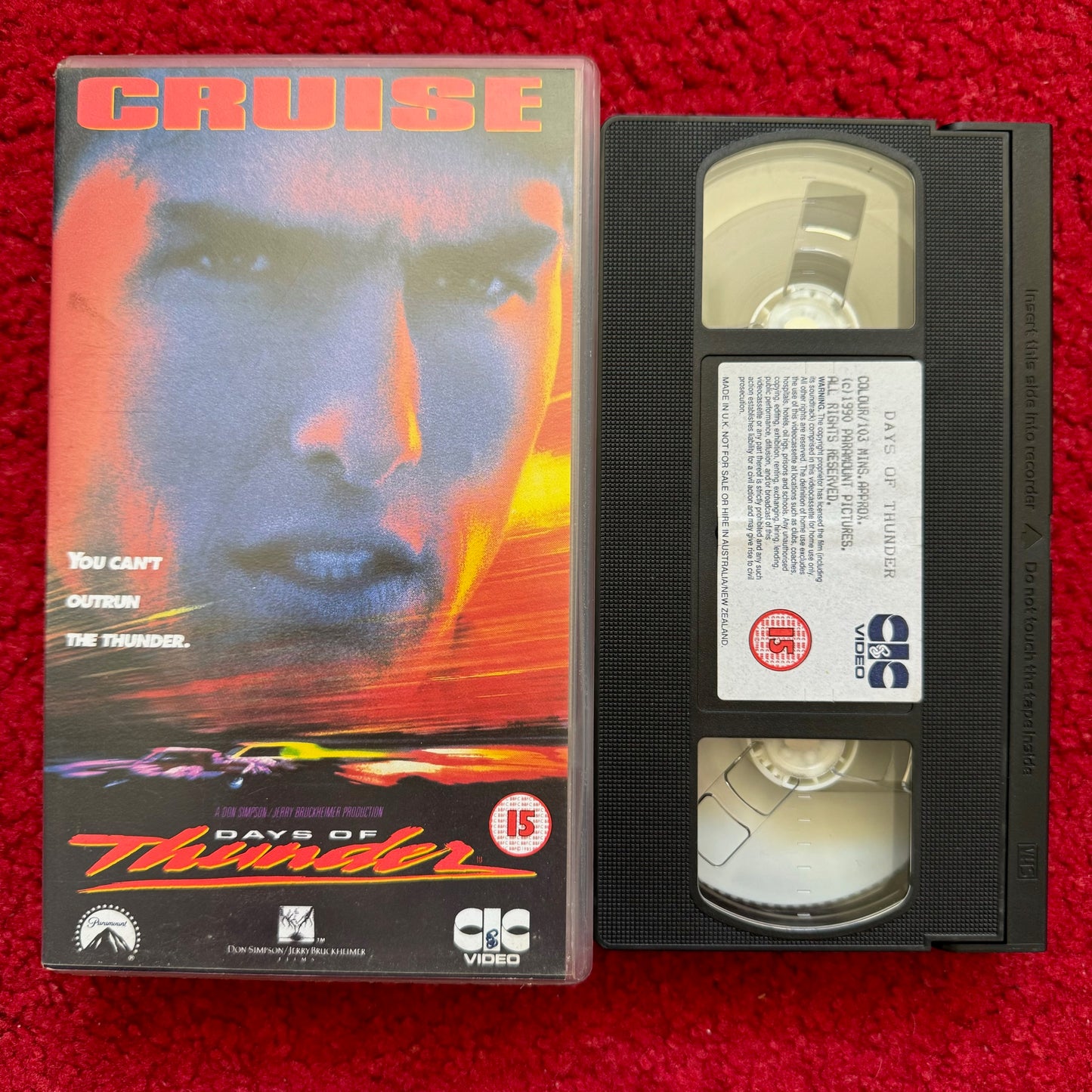 Days Of Thunder VHS Video (1990) VHR2474