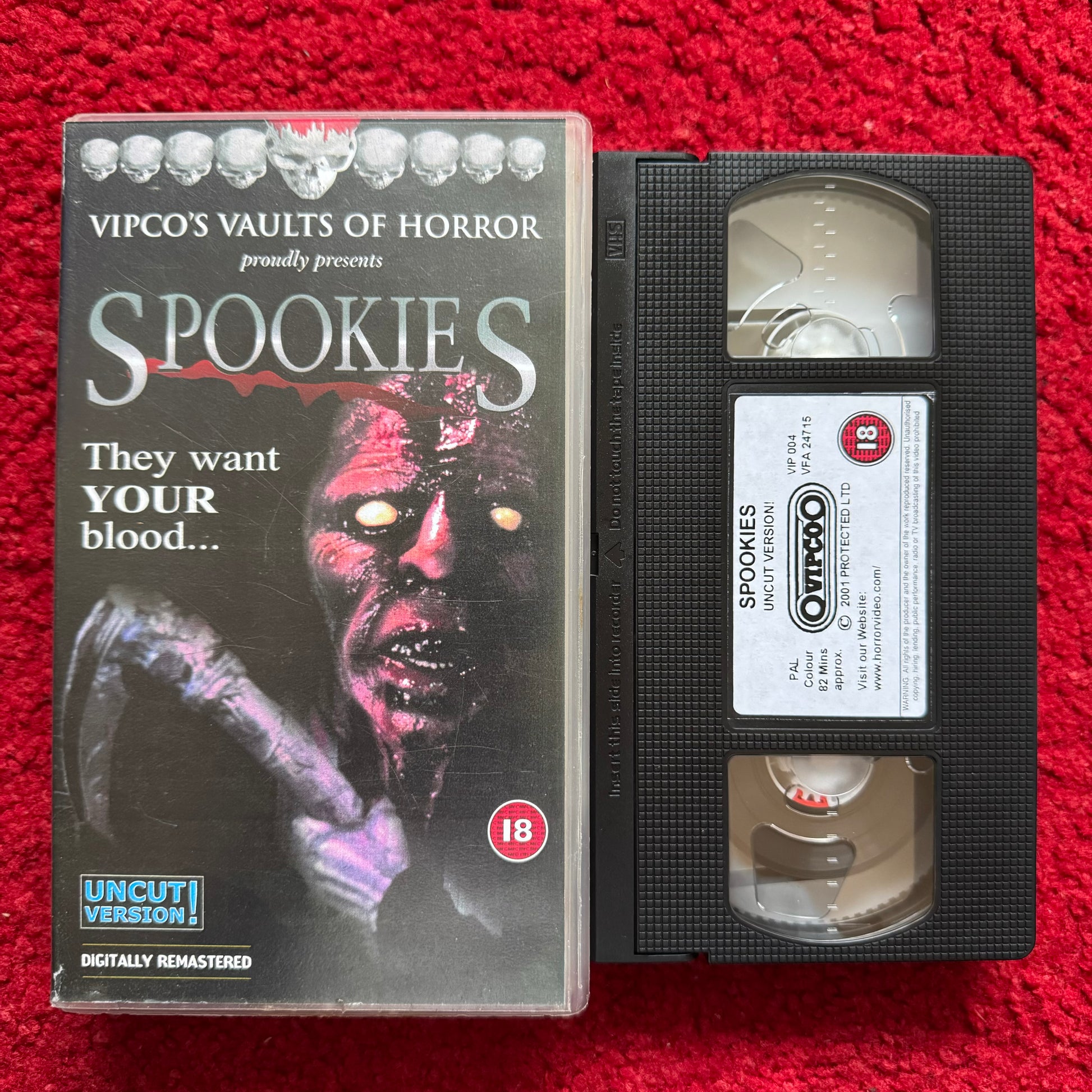 Spookies VHS Video (1986) VIP004