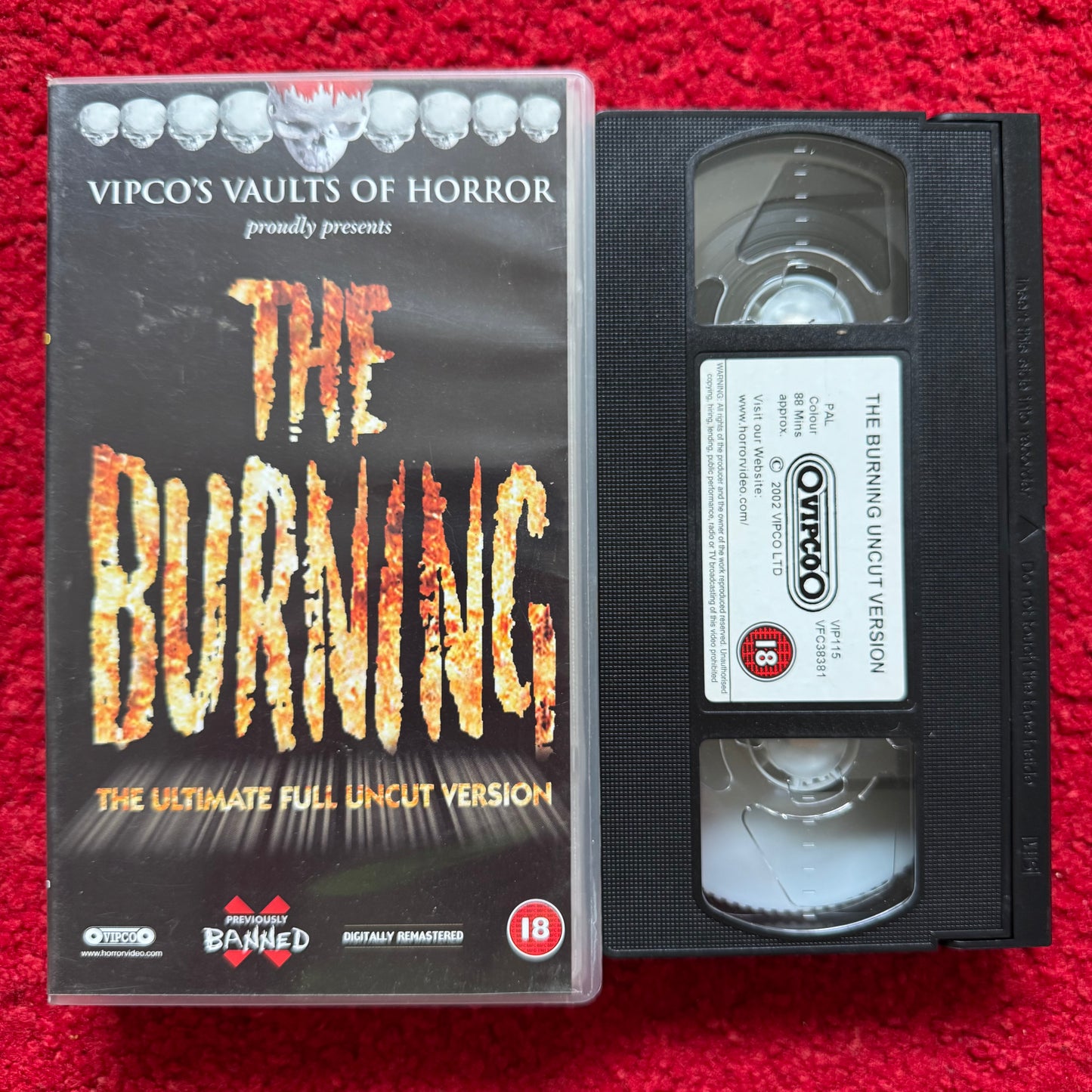 The Burning VHS Video (1981) VIP115