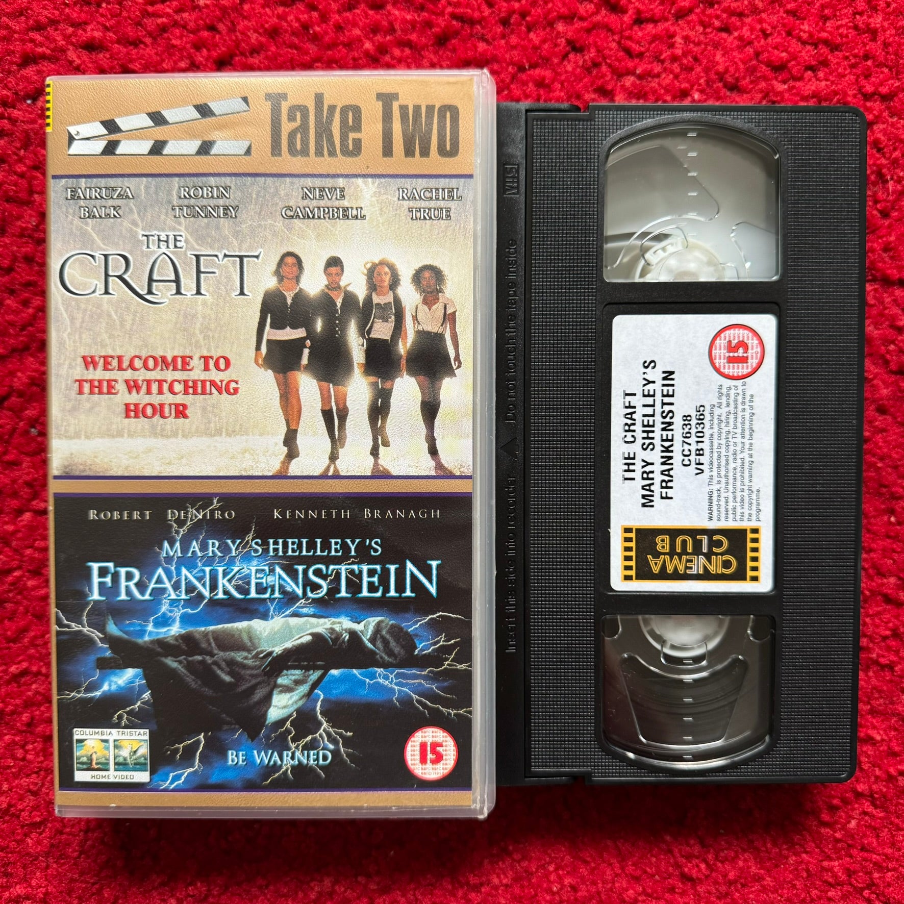 The Craft / Mary Shelley's Frankenstein VHS Video (1996) CC7638