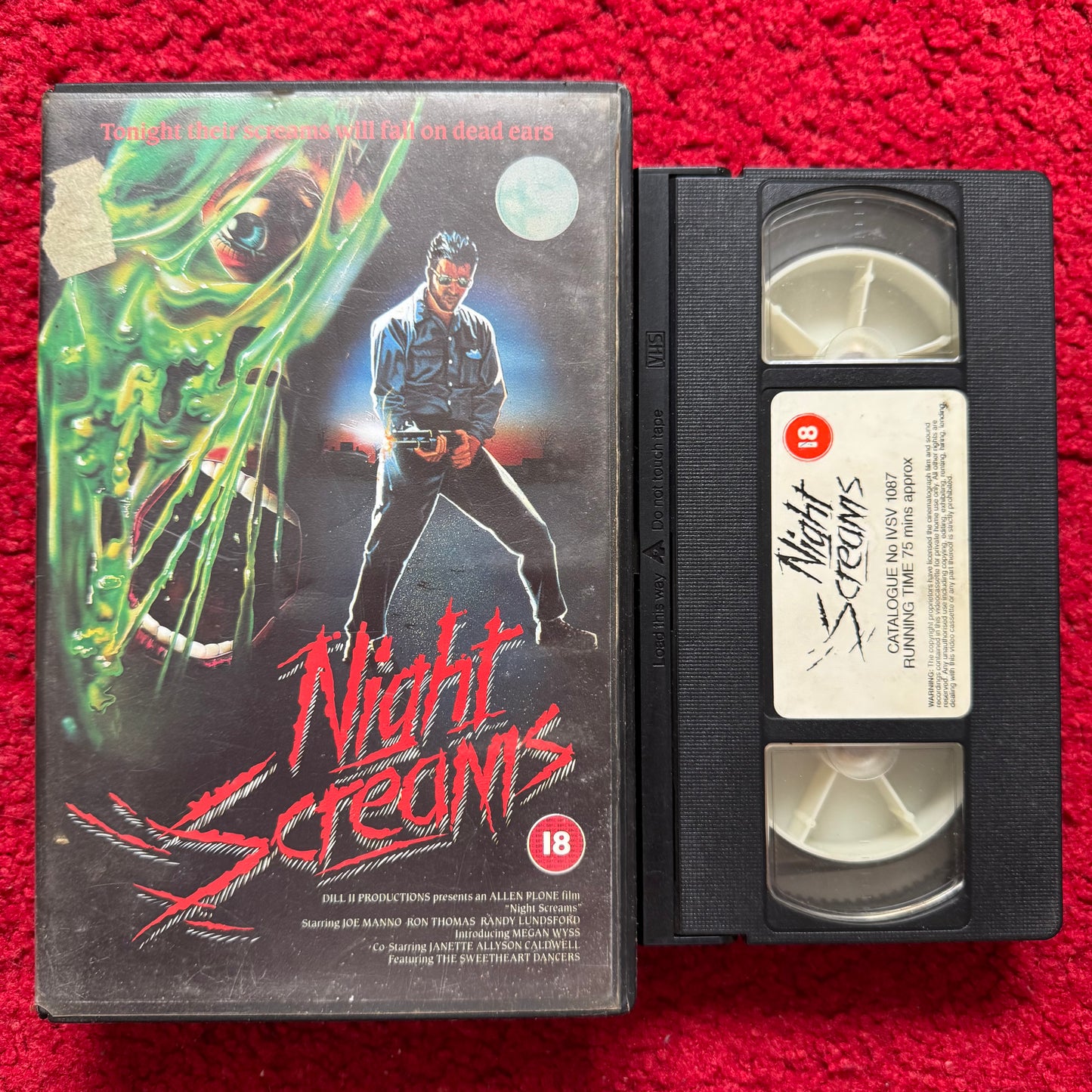 Night Screams Ex Rental VHS Video (1987) 1087