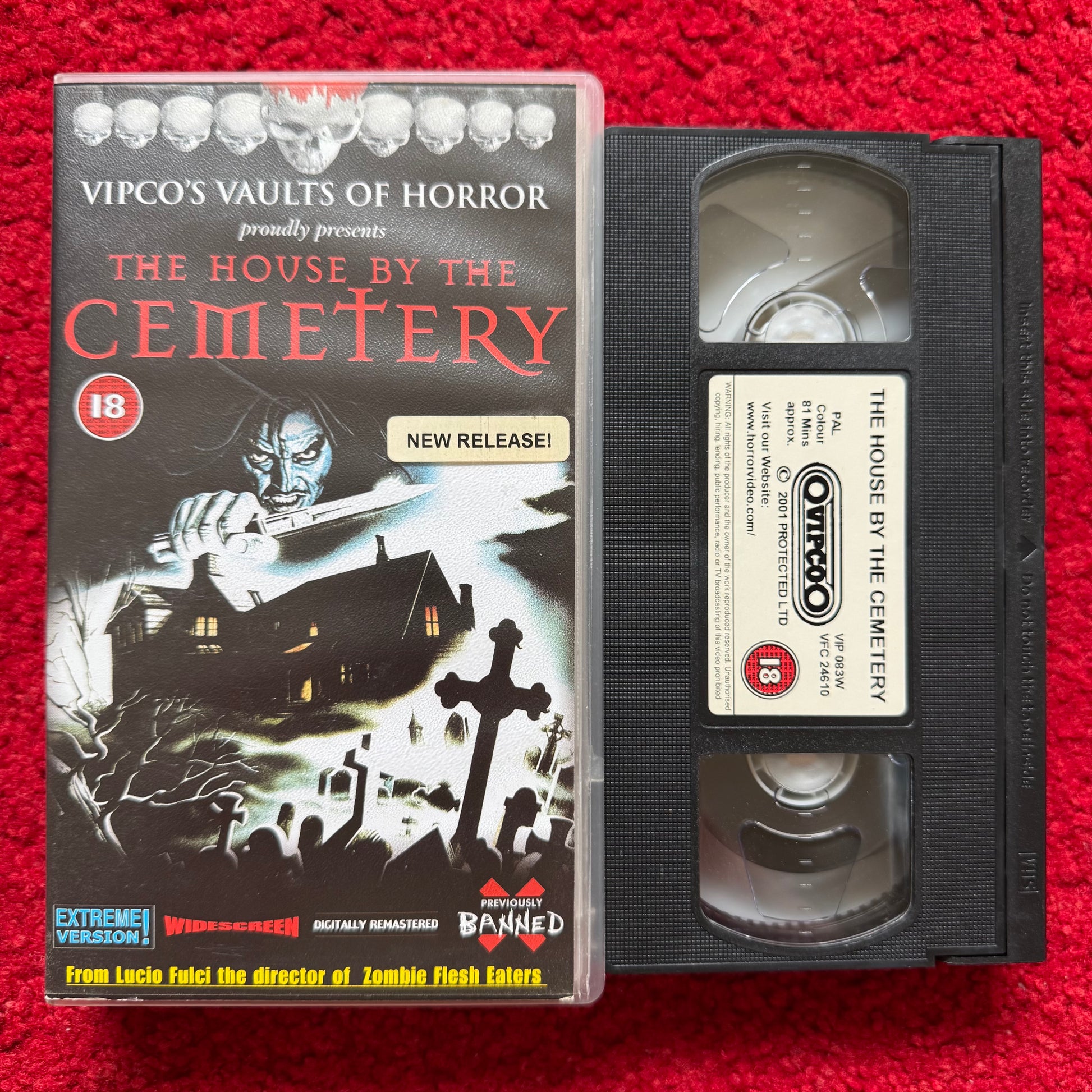 The House By The Cemetery VHS Video (1981) VIP083W