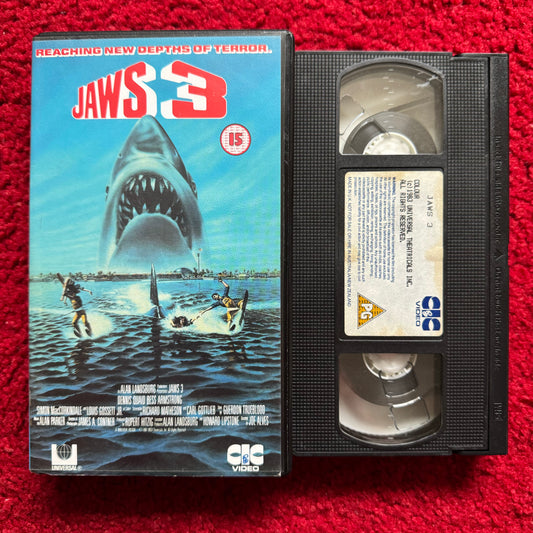 Jaws 3 VHS Video (1982) VHR1103