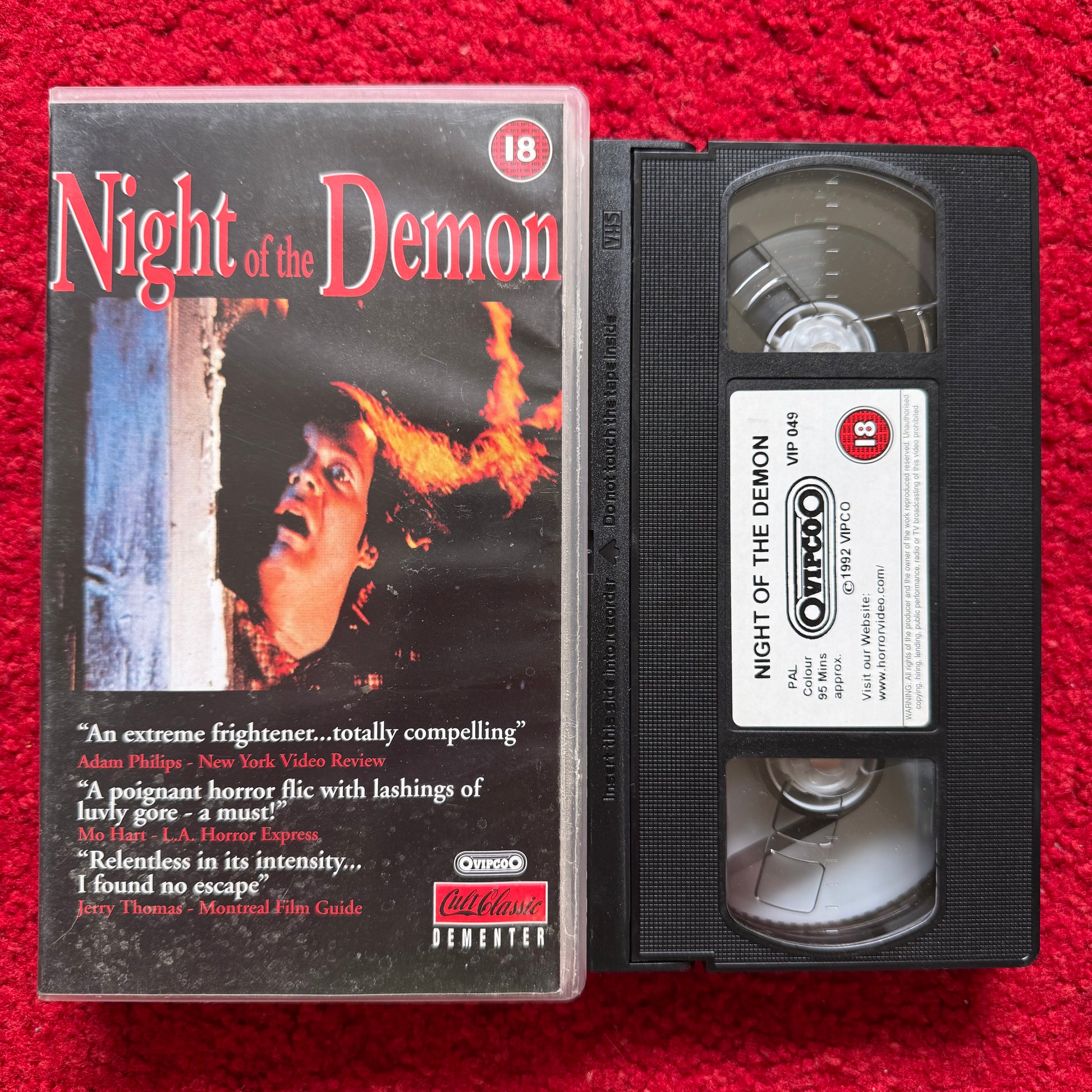 Night Of The Demon VHS Video (1980) VIP049