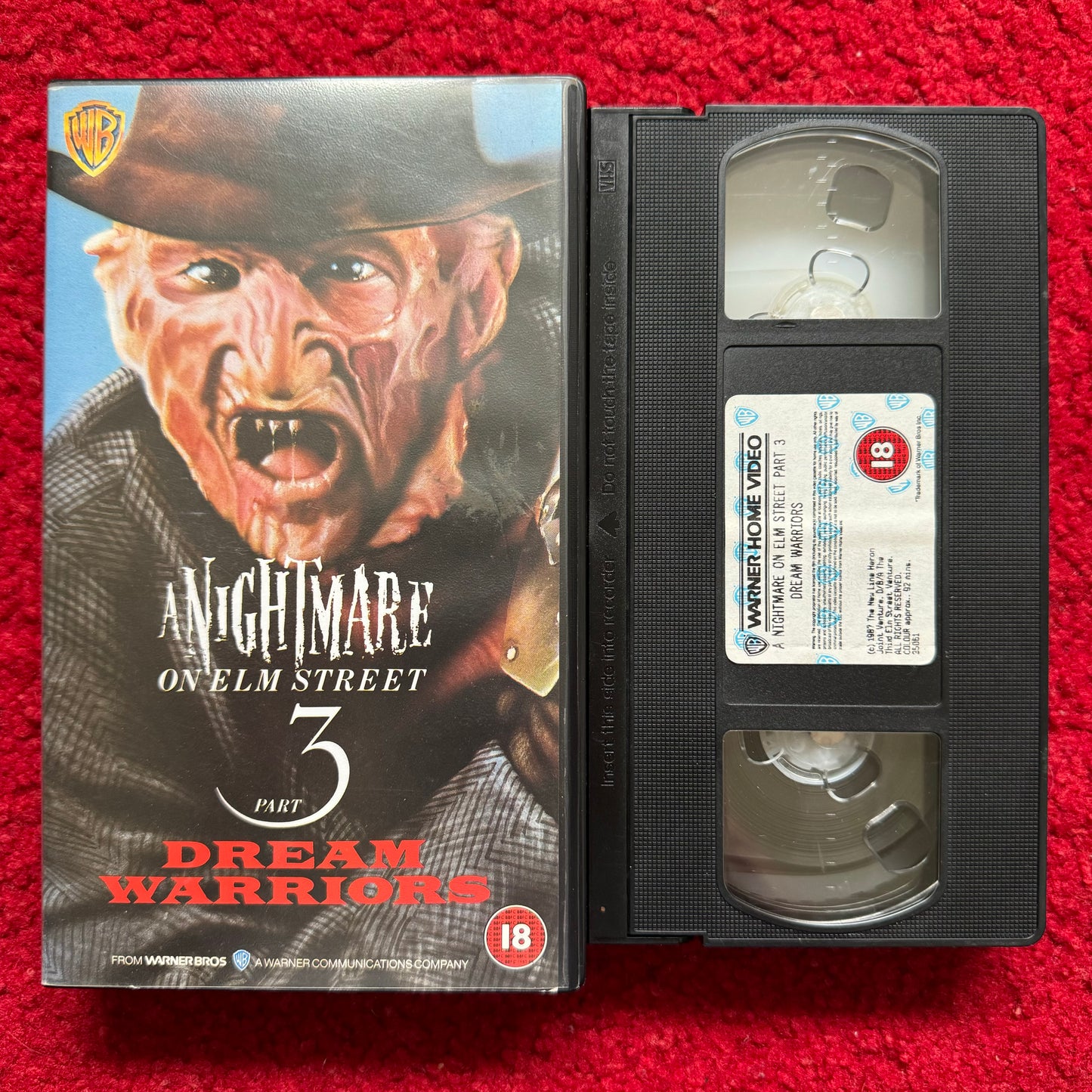 A Nightmare On Elm Street 3: Dream Warriors VHS Video (1987) PES35061 [Alt Artwork]