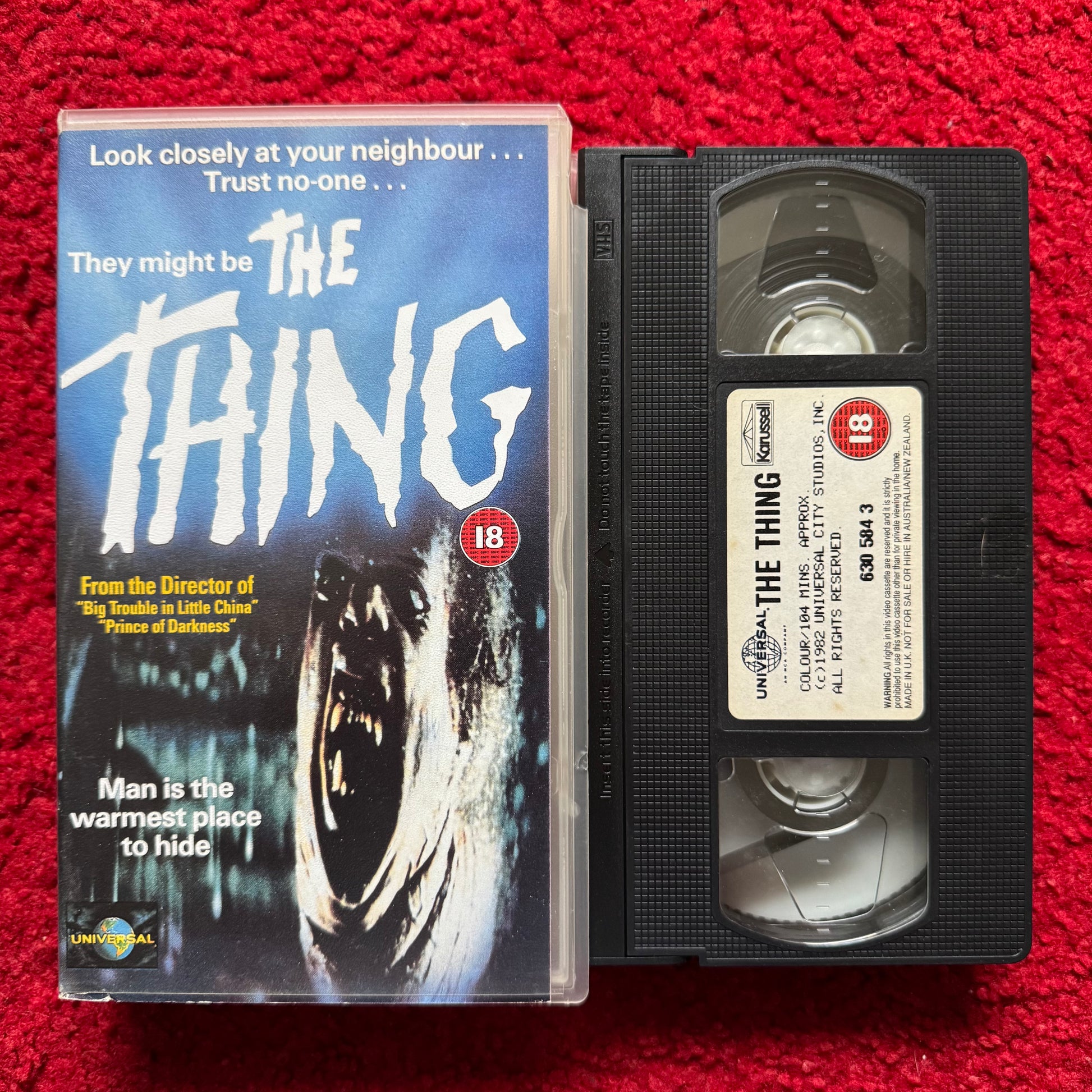 The Thing VHS Video (1982) 6305843