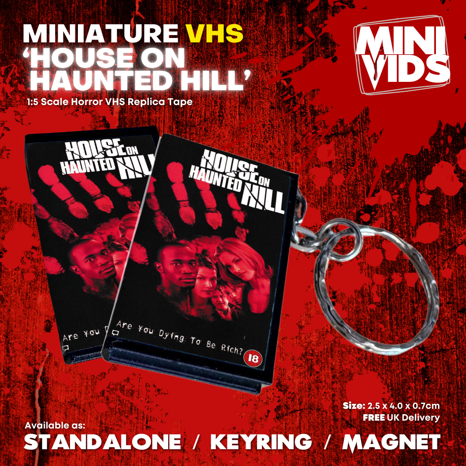 House on Haunted Hill 'MiniVids' Miniature Horror VHS