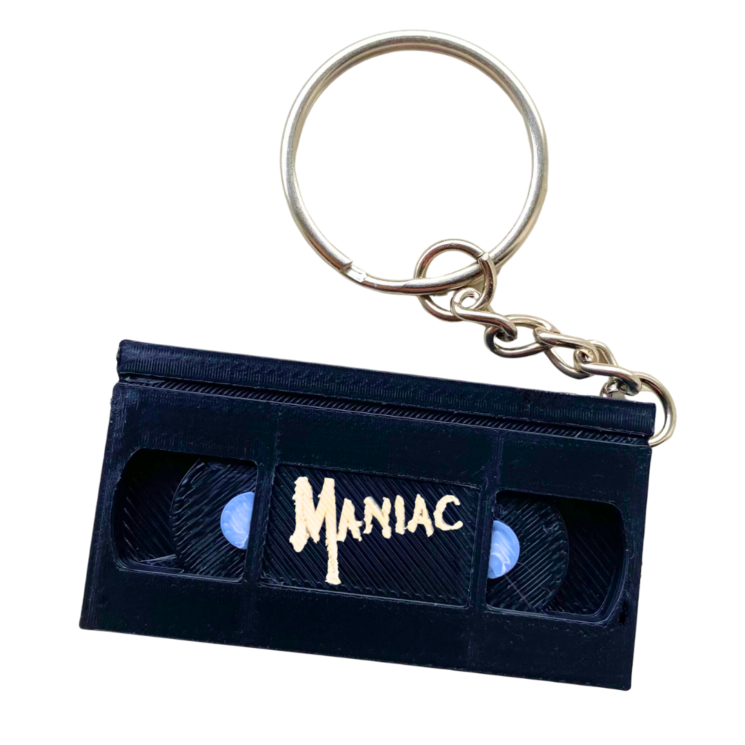 Maniac Mini Horror VHS Keyring