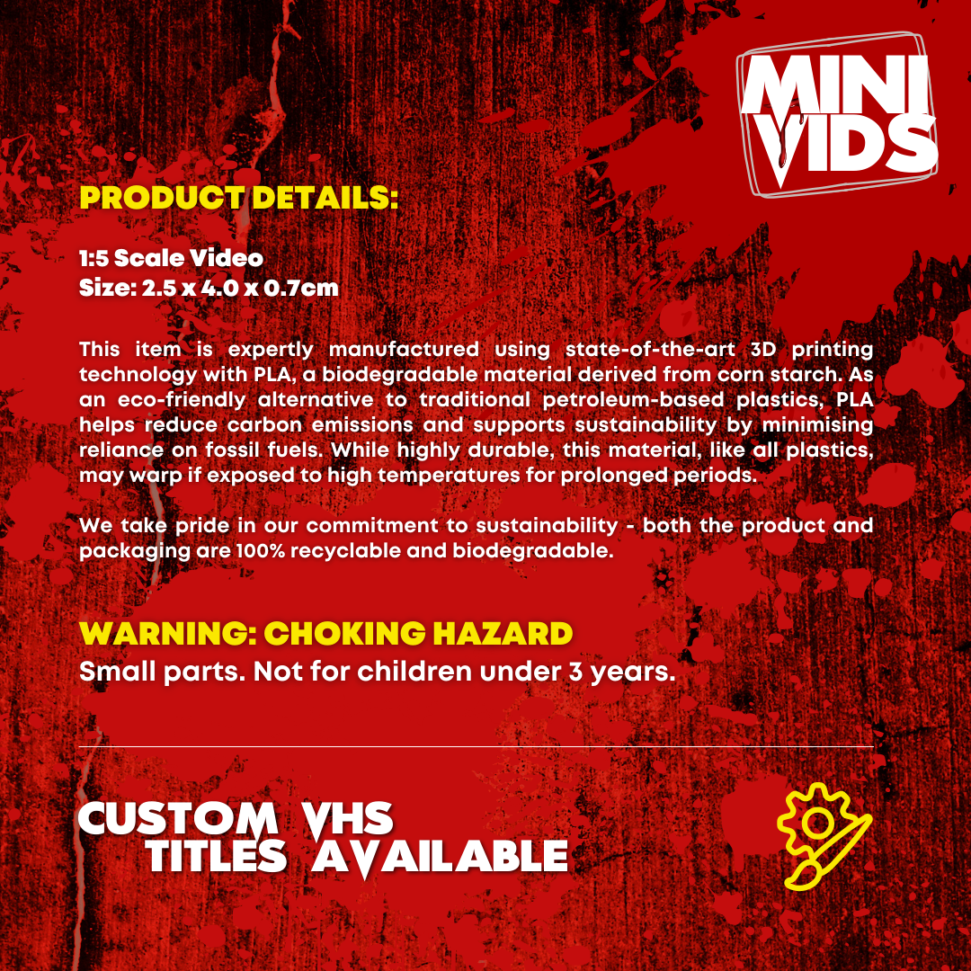 Friday the 13th: A New Beginning 'MiniVids' Miniature Horror VHS