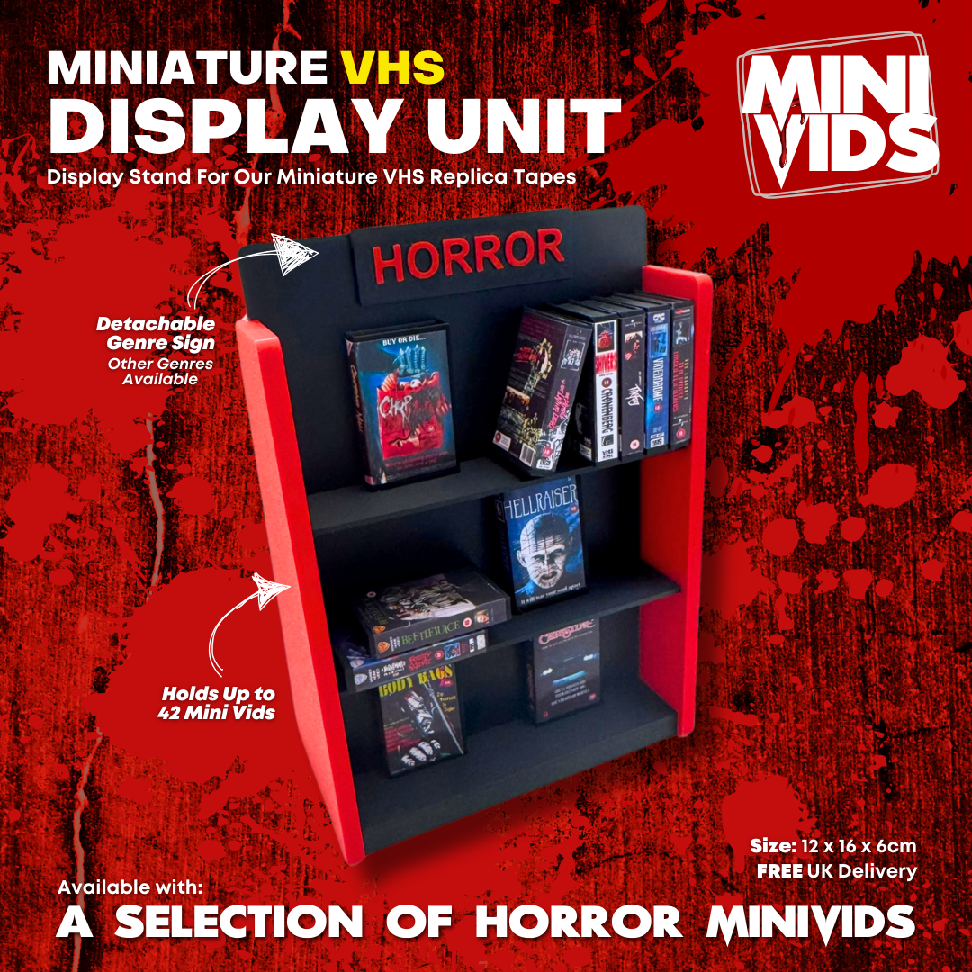 'MiniVids' Miniature VHS Display Stand