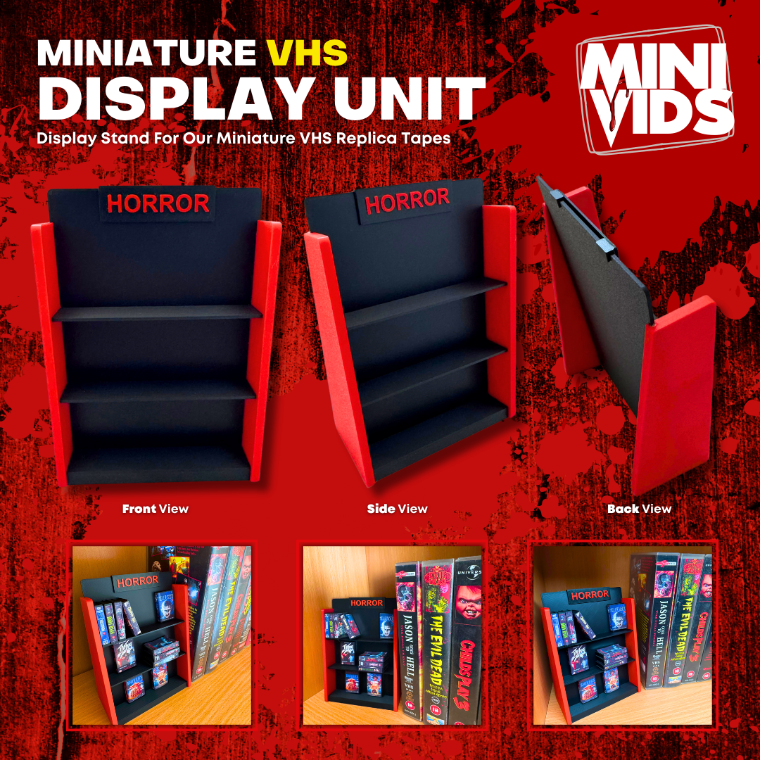 'MiniVids' Miniature VHS Display Stand