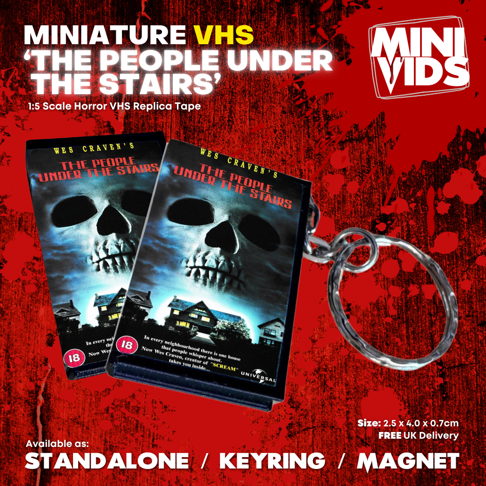 The People Under The Stairs 'MiniVids' Miniature Horror VHS