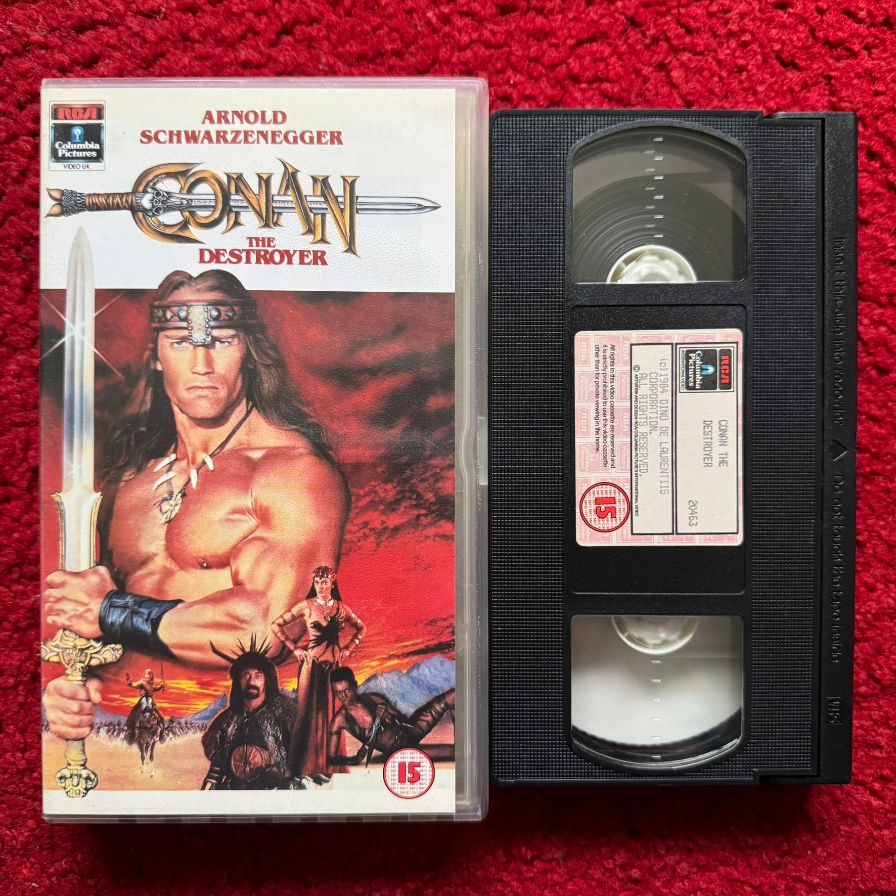 Conan The Destroyer VHS Video (1984) CVR20463