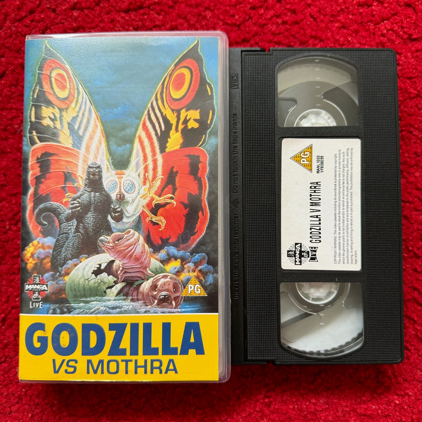 Godzilla vs Mothra VHS Video (1992) MANL1003