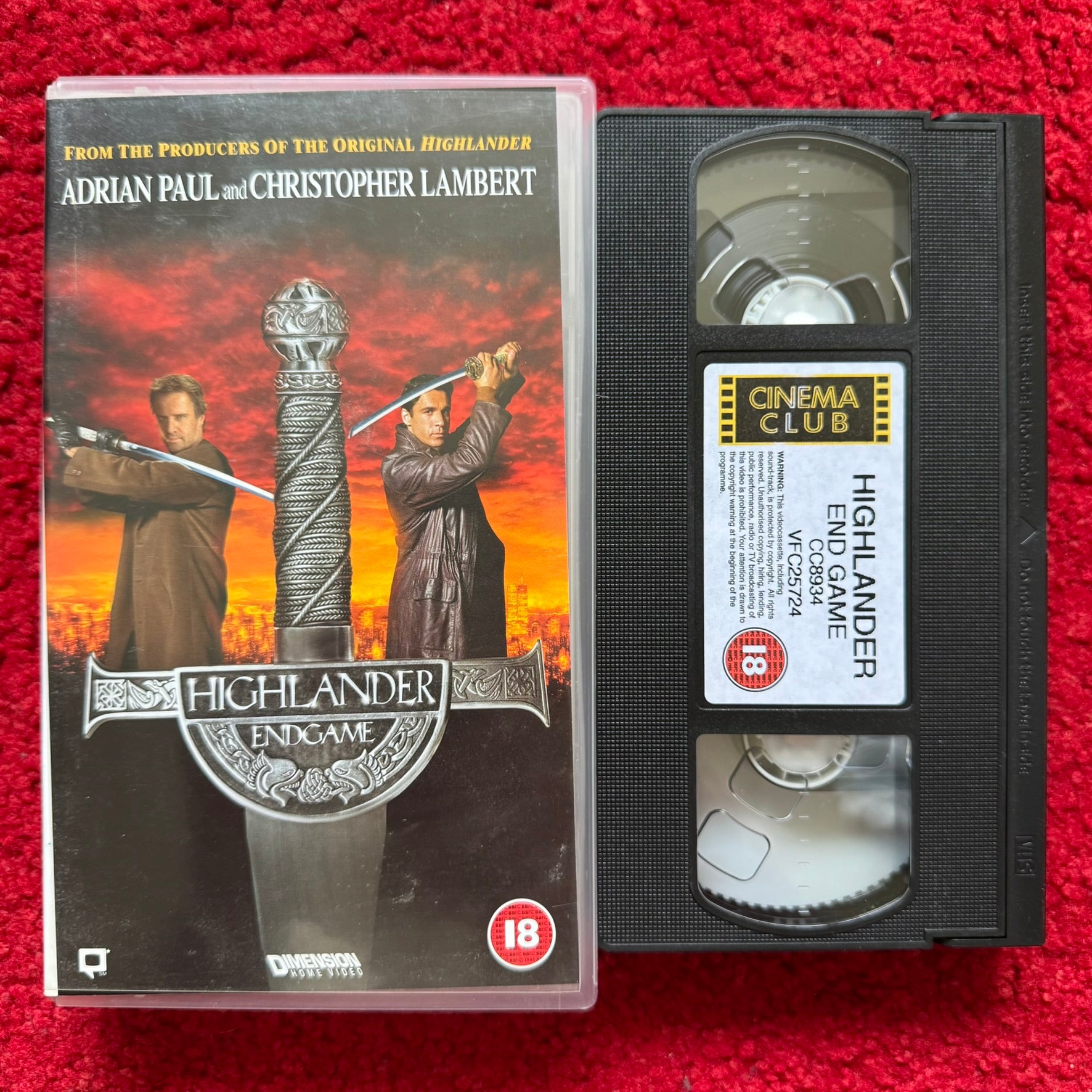 Highlander: Endgame VHS Video (2000) CC8934