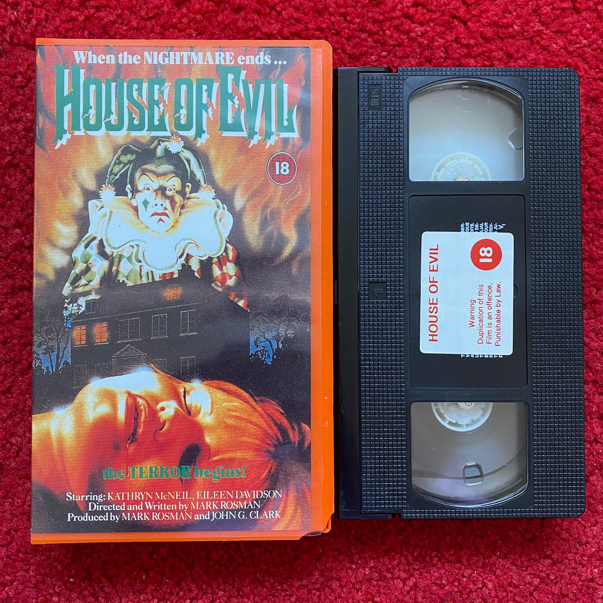 House Of Evil VHS Video (1982) – Horror Stock