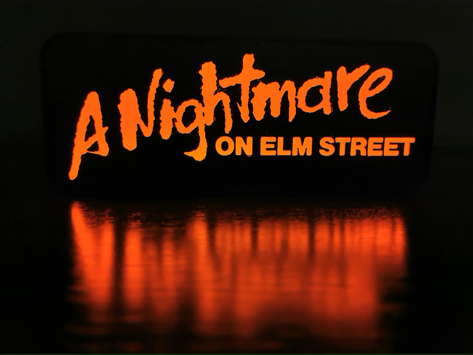 A Nightmare On Elm Street Horror Movie LED Light Sign