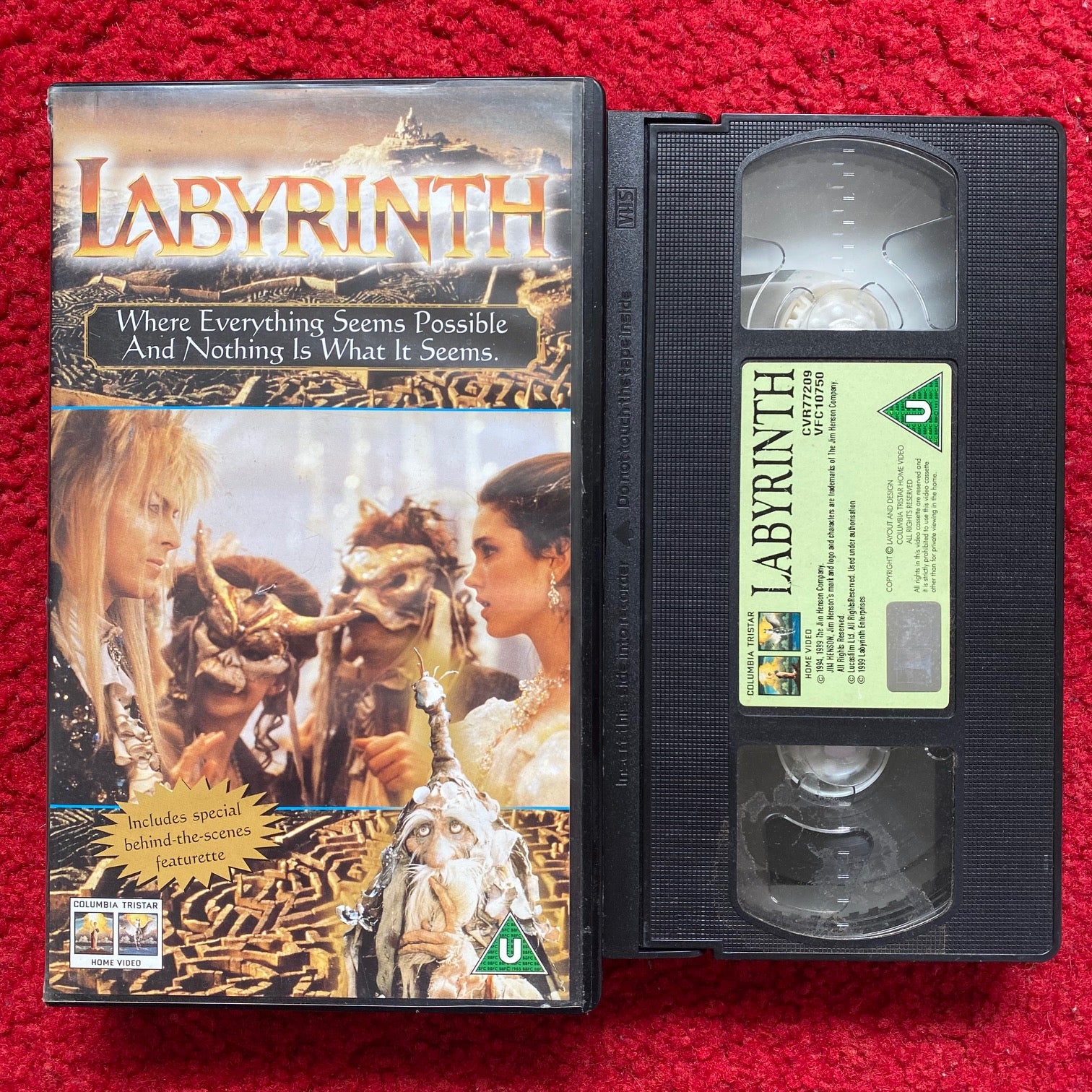 Labyrinth VHS Video (1986) CVR77209