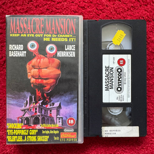 Massacre Mansion VHS Video (1981) VIP026