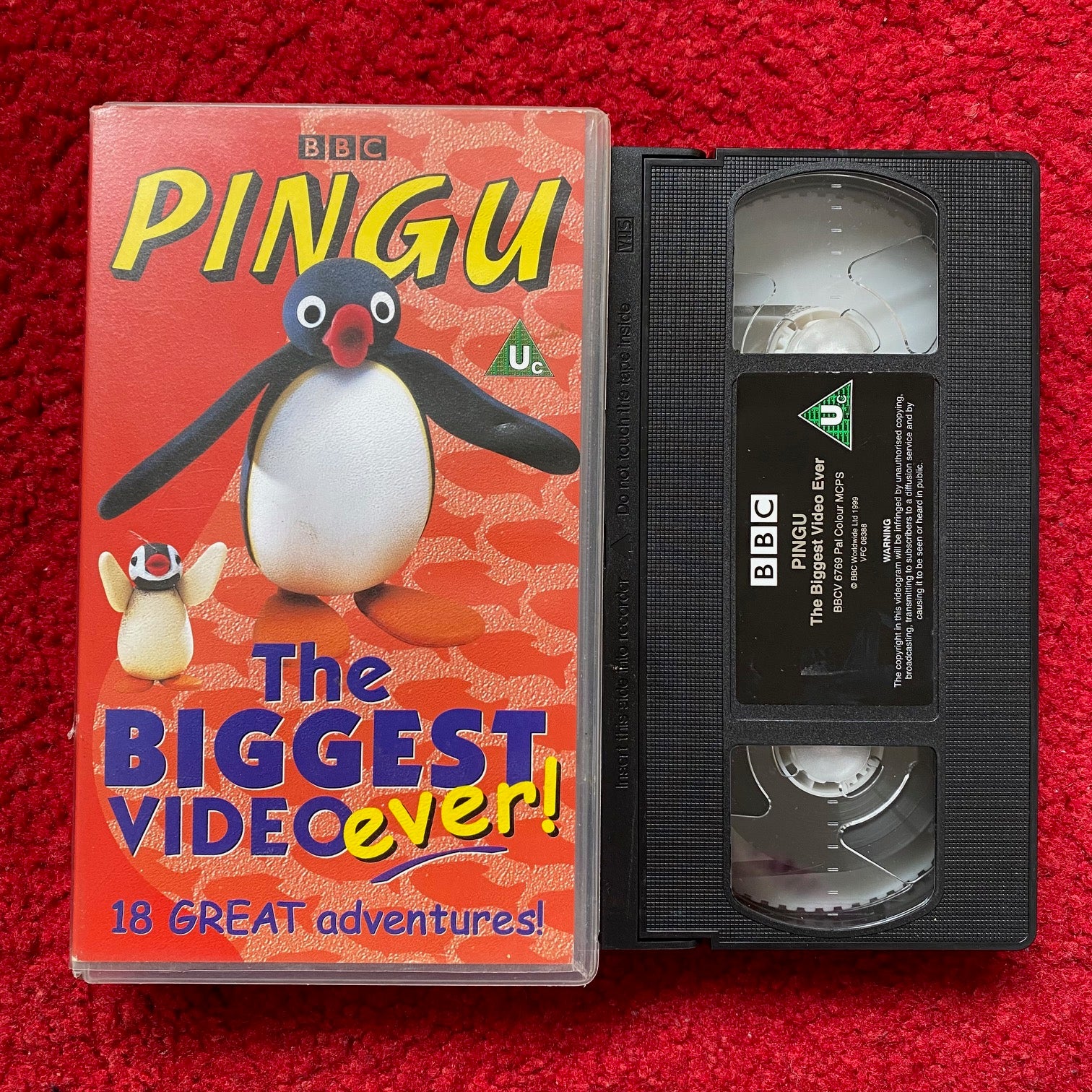 Pingu: The Biggest Video Ever! VHS Video (1992) BBCV6769 – Horror Stock