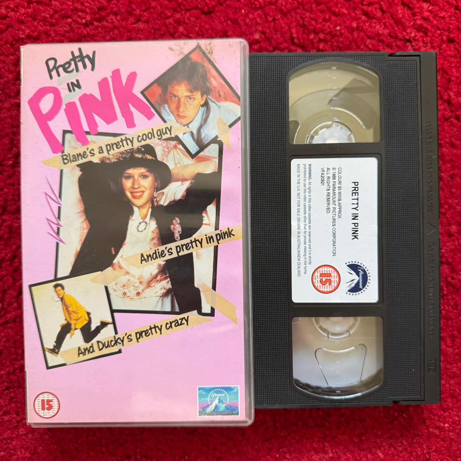 Pretty In Pink VHS Video (1986) BRP2199