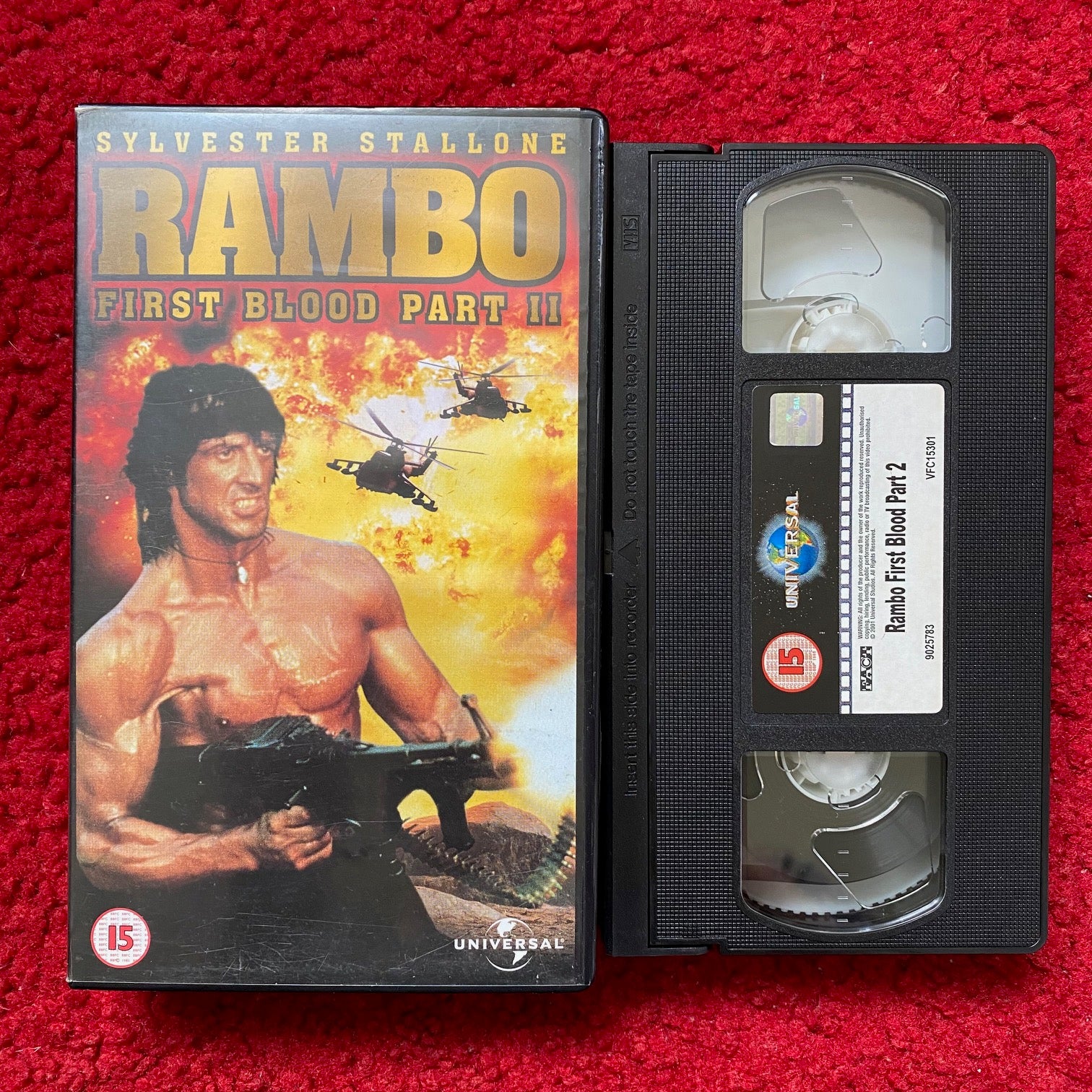 Sealed vhs Rambo first blood part outlet 2