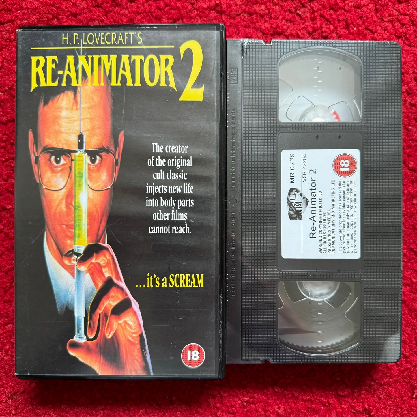 Re-Animator 2 VHS Video (1989) MR0239