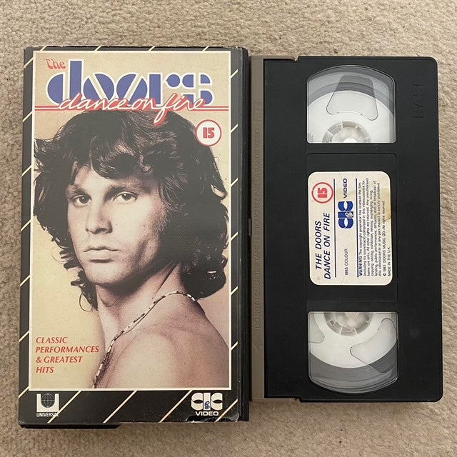 The Doors: Dance On Fire VHS Video (1985) VHR1182
